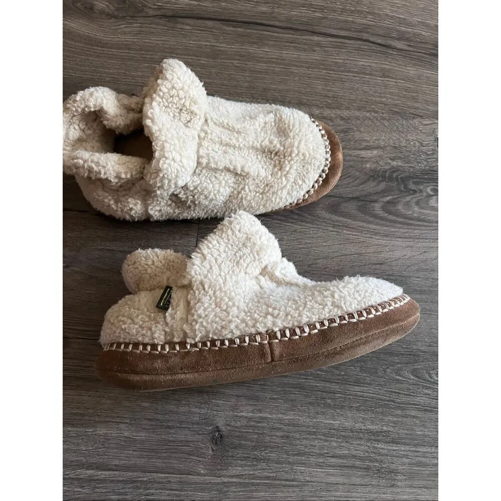 L.L.Bean Girl’s  Cozy Slipper Booties, Pile Fleece size 5-6